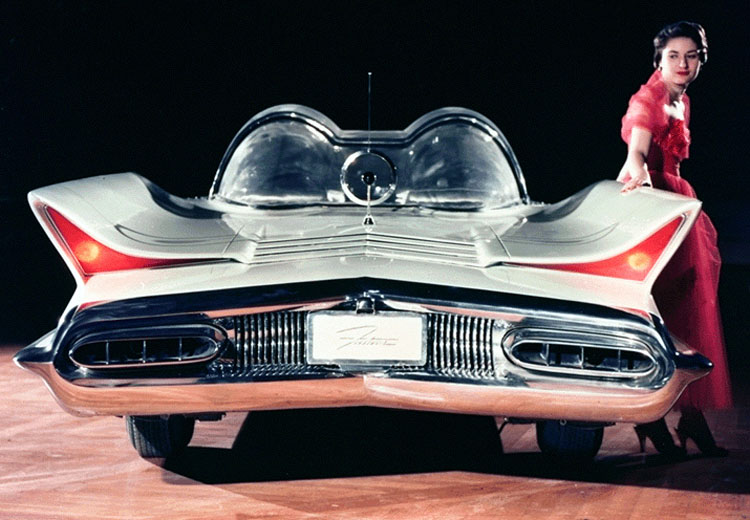 This 1955 Lincoln Futura looks like it landed from the future