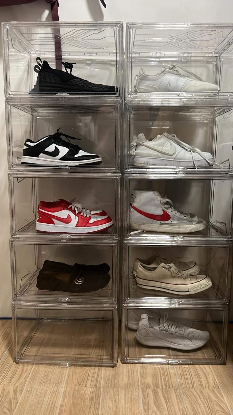 Stack - Paranaque client got his 10pcs Side Open Shoe Boxes Stacked and ...