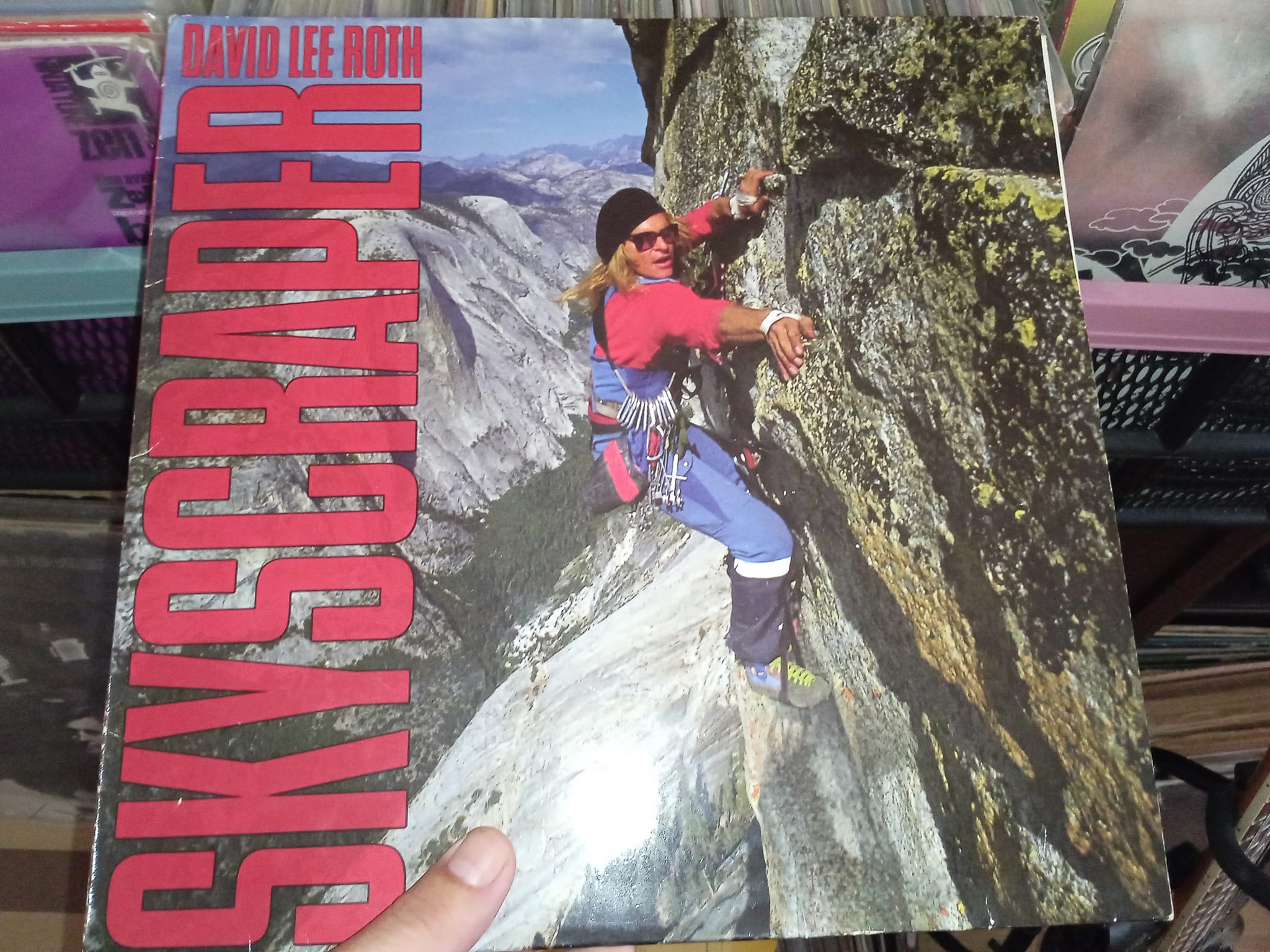 David Lee Roth's Skyscraper album with Stevie Vai on guitar