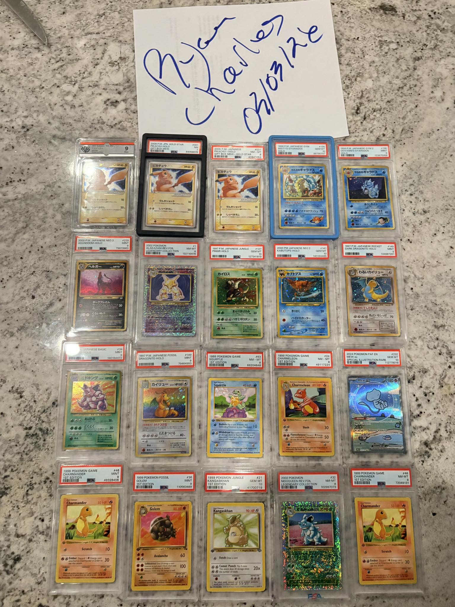 Japanese Pokémon cards for sale, various prices, PayPal G/S accepted