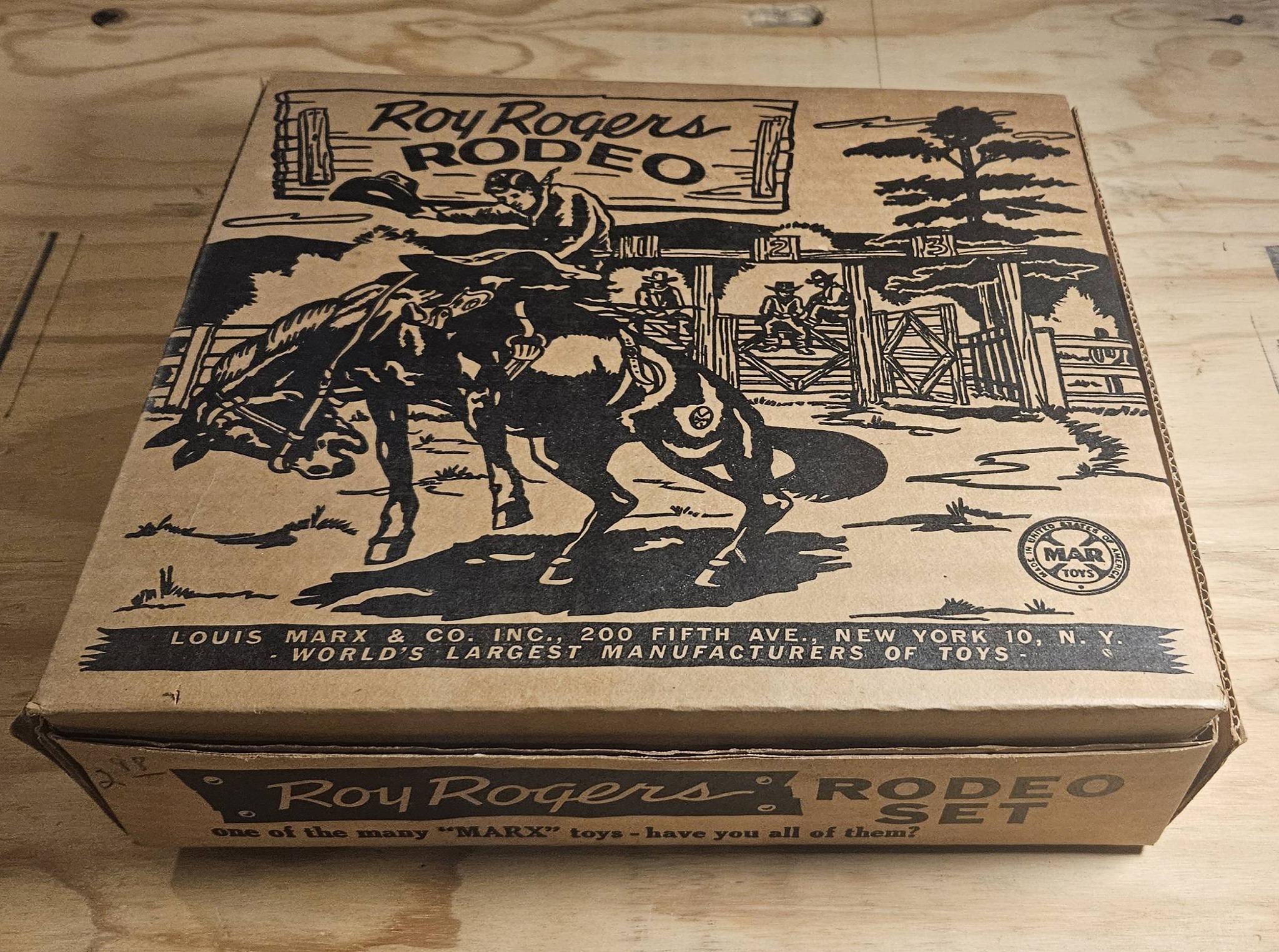 1952 Marx Roy Rogers Rodeo playset