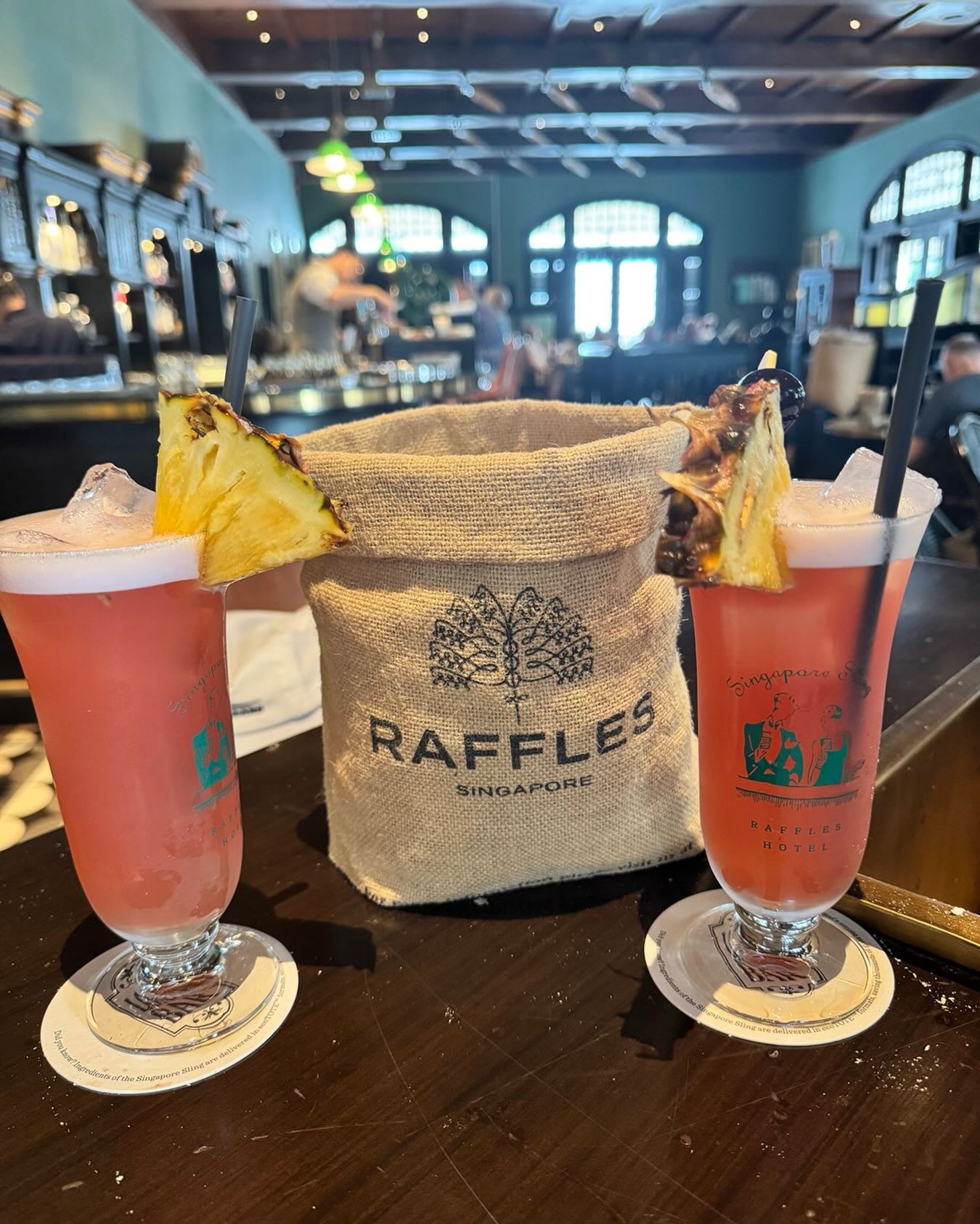 Long Bar: home of the original Singapore Sling and probably the
