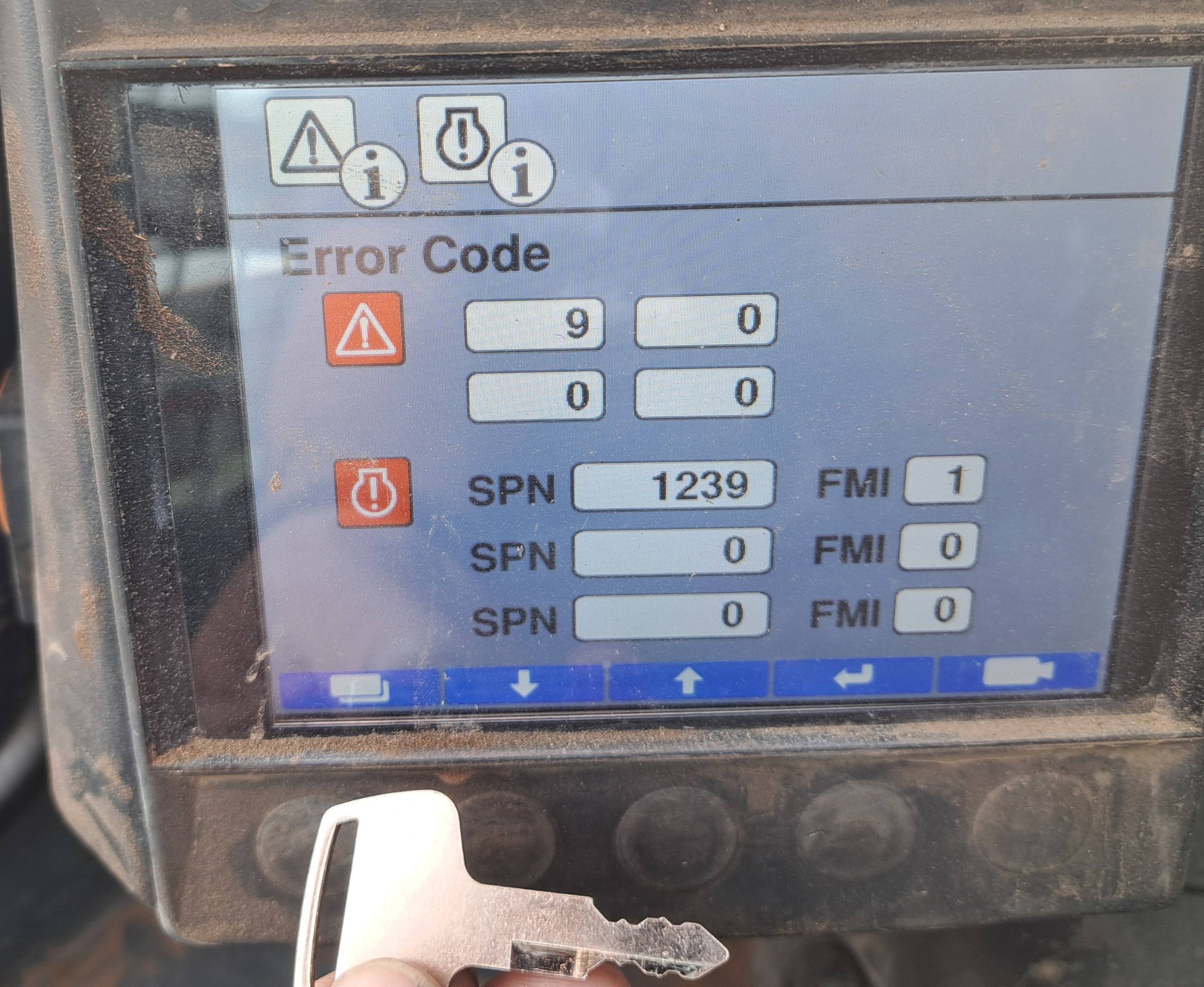 What causes error code 9 on Takeuchi TL12R2?