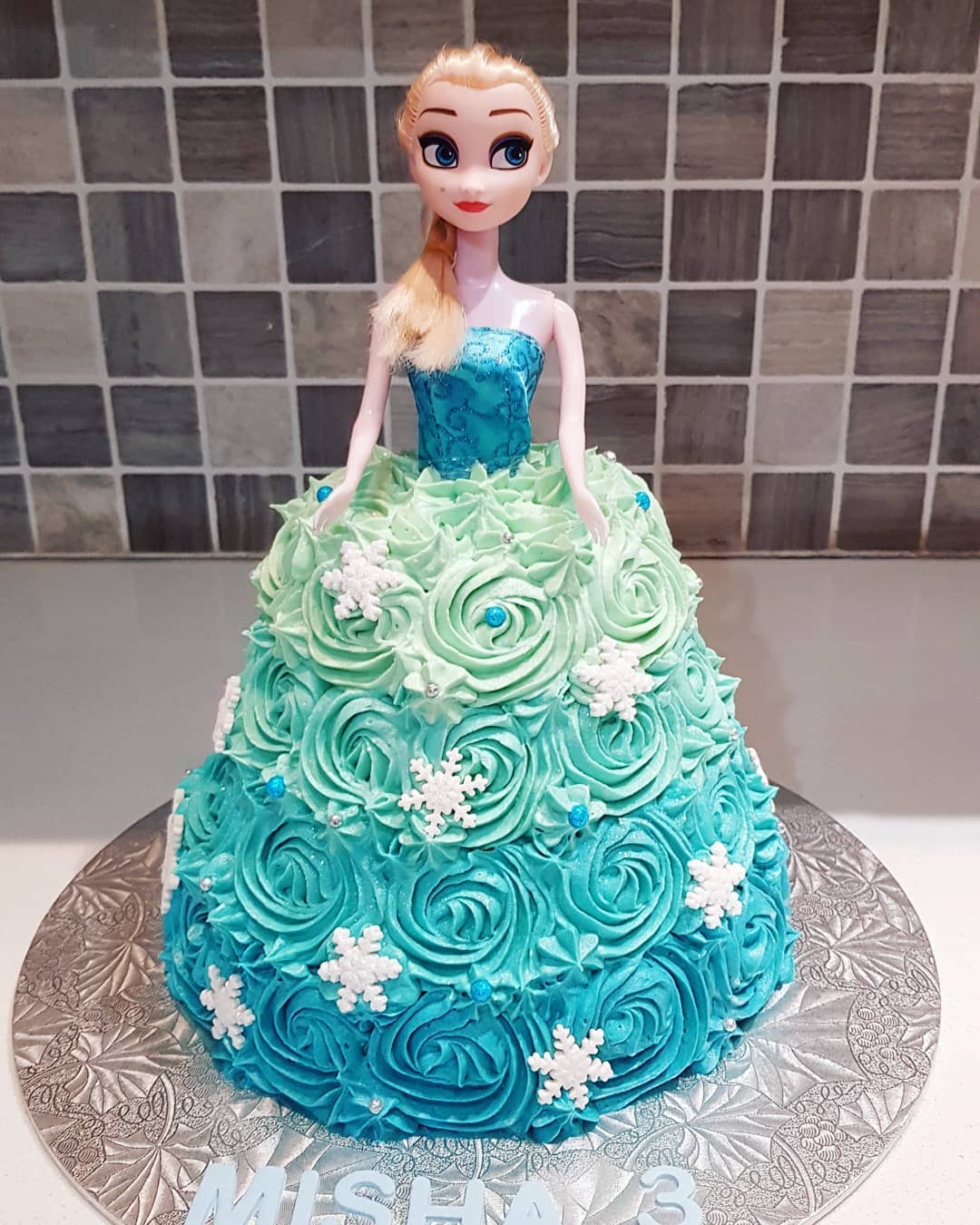 Sugar Rush Frozen Elsa Cake ️🎂💙