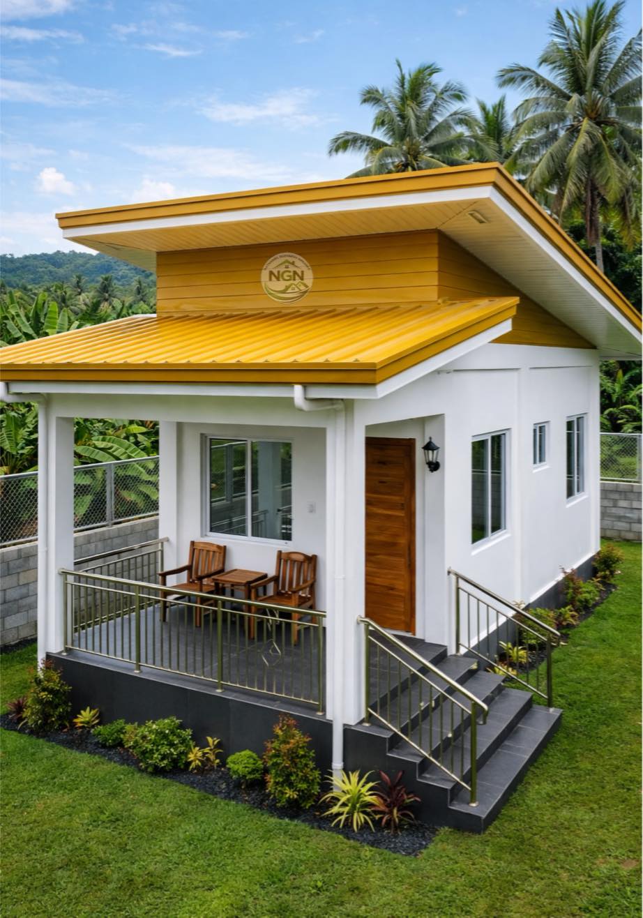 Nathaniel - 🇵🇭Modern tropical bungalow with a white concrete exterior ...