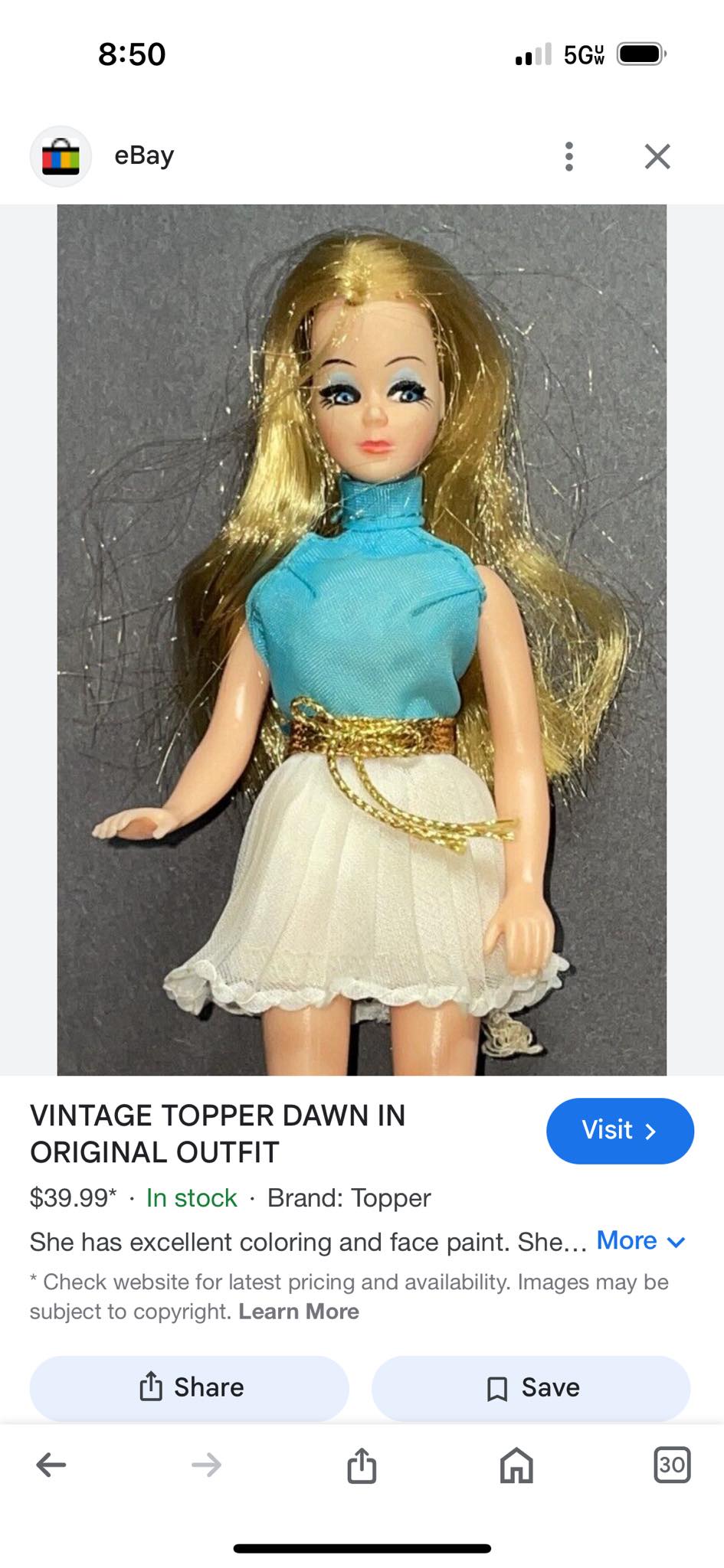 Did anyone else have a twistable doll in the 1970s?