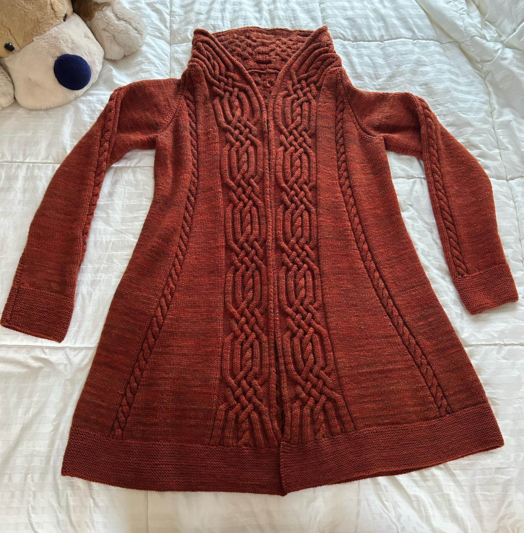 Joji Locatelli's Adventurous cardigan knitting project