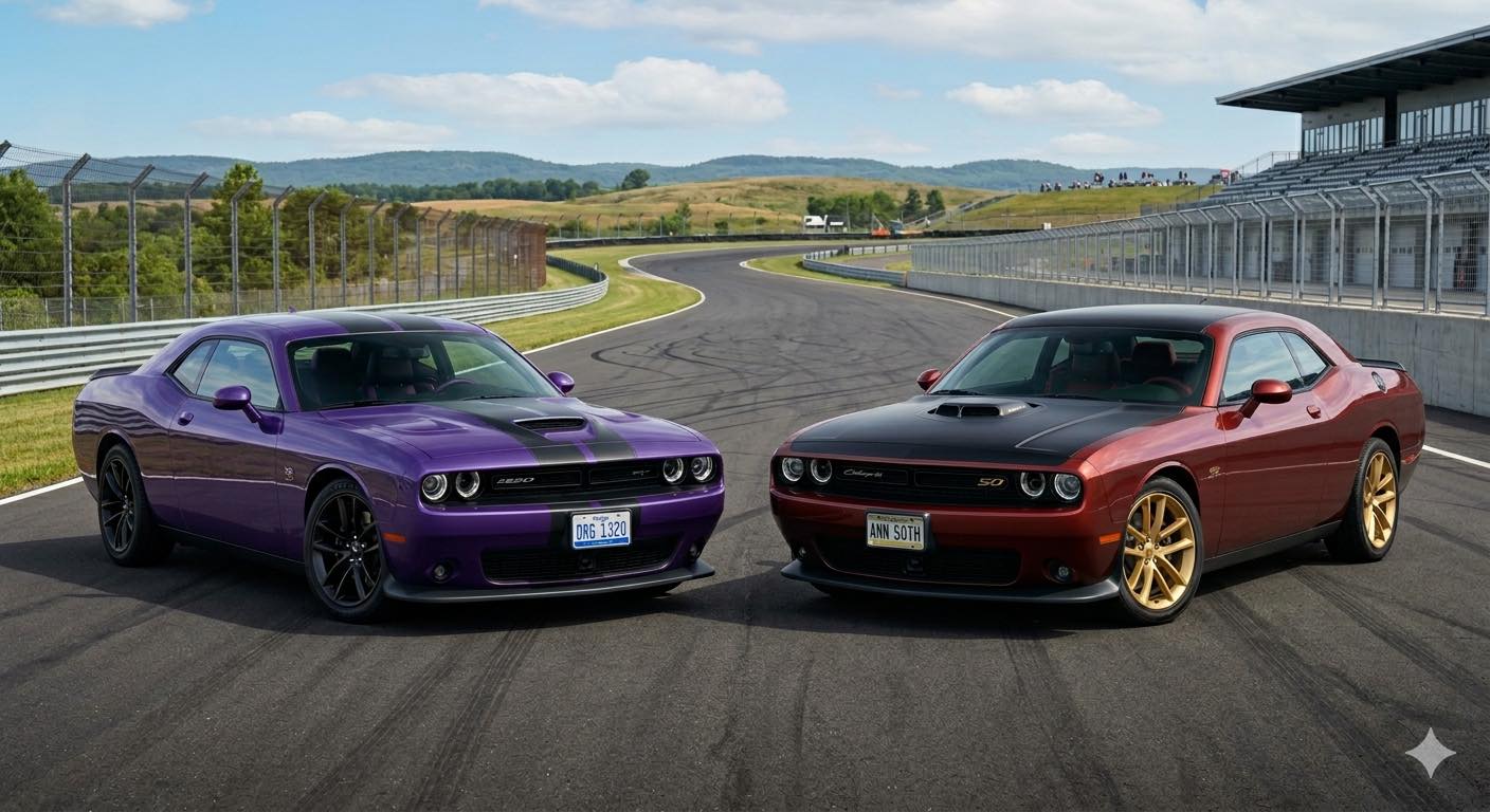 What are the differences between the 2020 Dodge Challenger 50th 