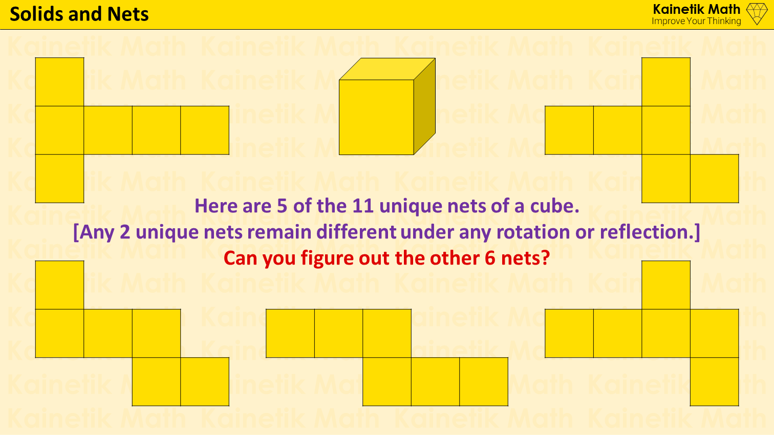 Kainetik Math - P6 Solids and Nets 🔥 Please see first... | Facebook