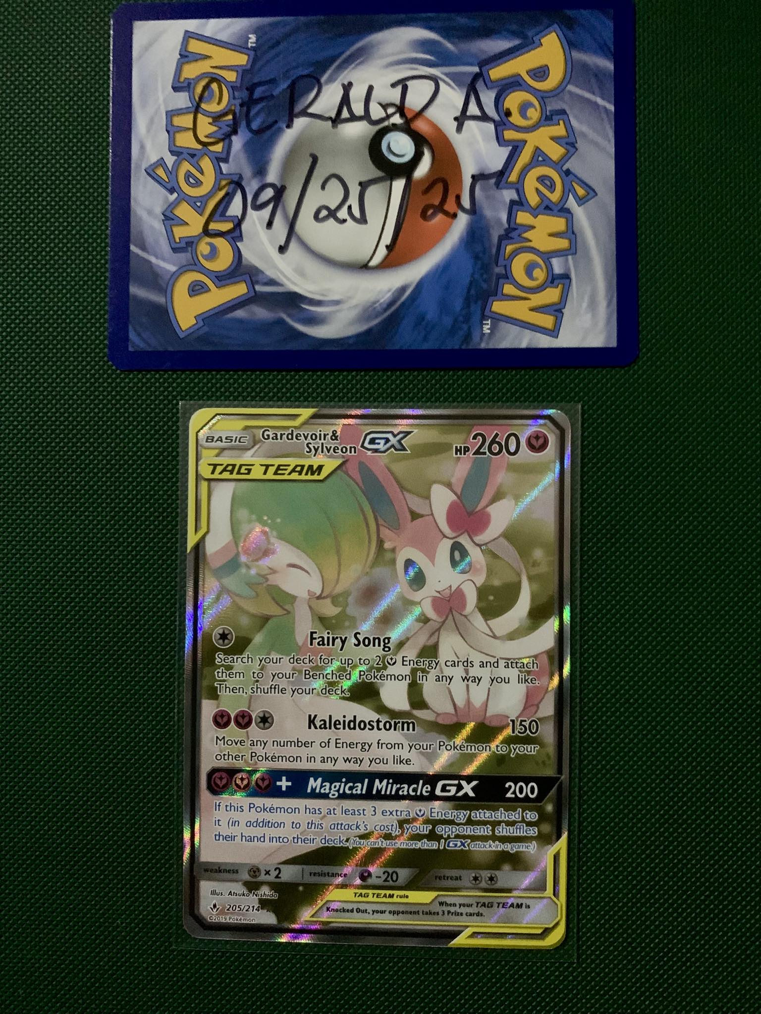 What is the value of a Gardevoir & Sylveon GX card in this condition?