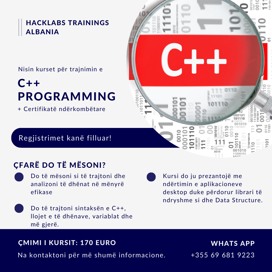Kurse Informatike - Programim - Janë hapur regjistrimet për grupet e ...