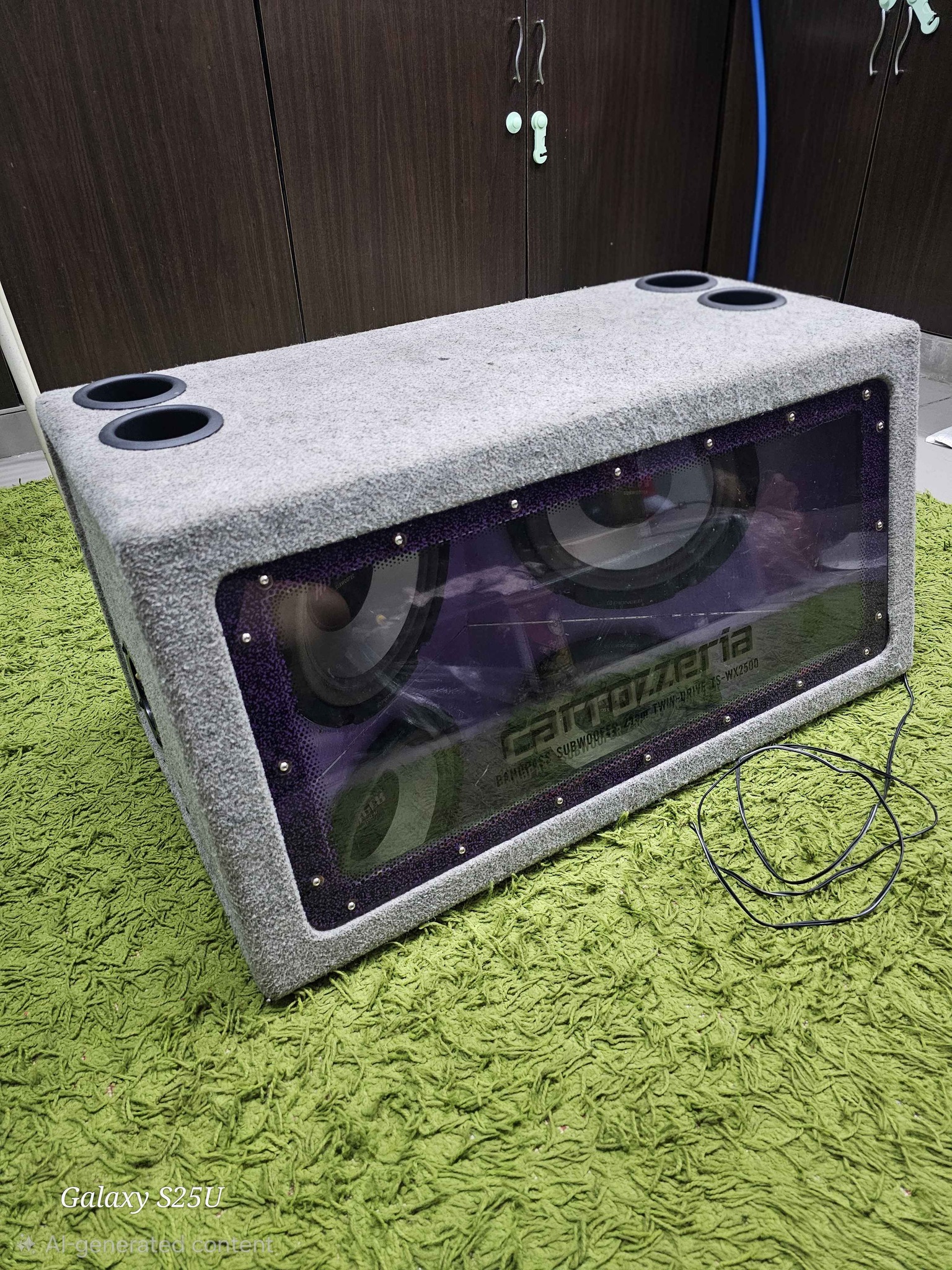 Carrozzeria bandpass subwoofer twin drive Model ts-wx2500 Made in