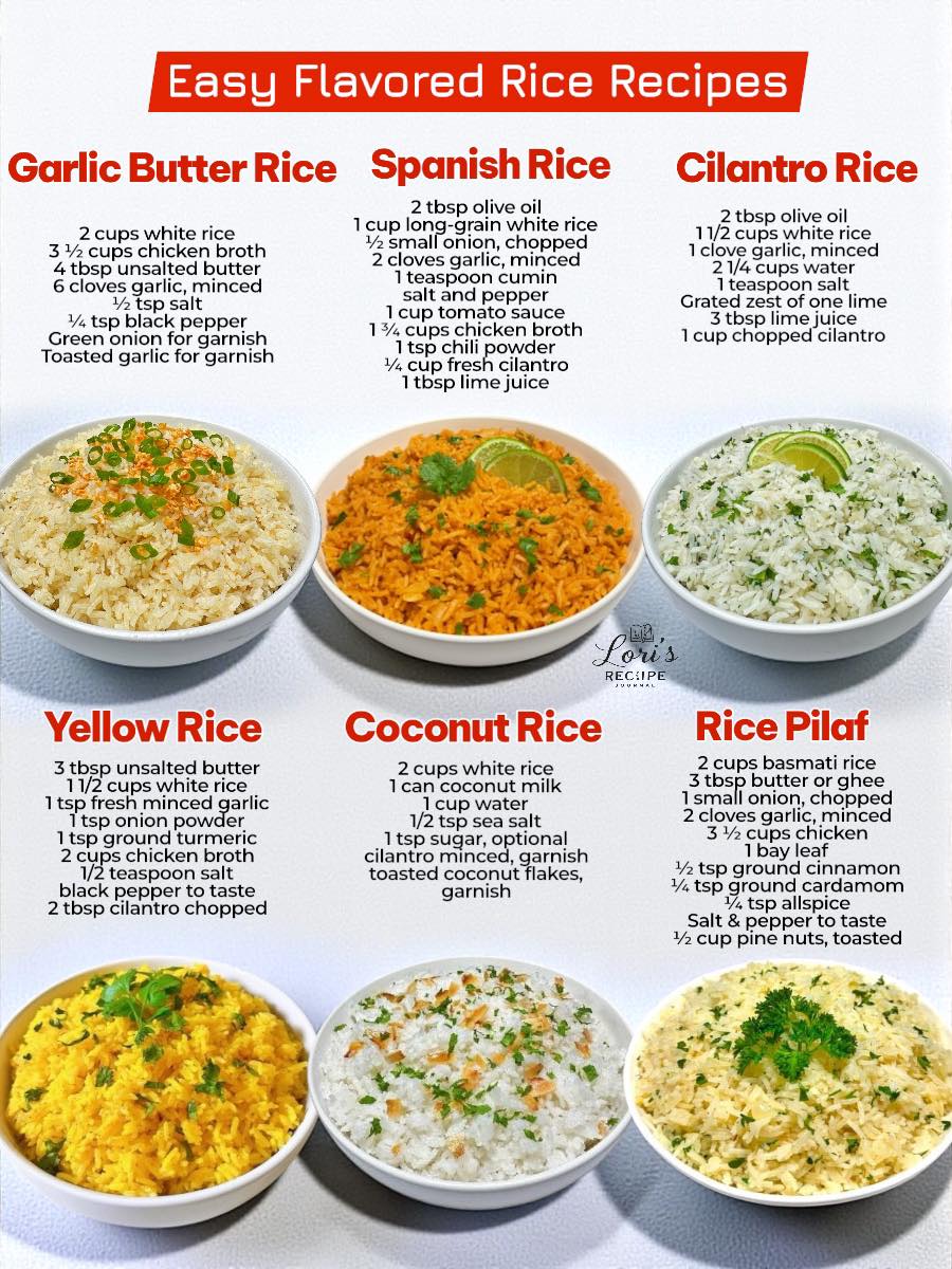 Lori's - Enhance your meals with these easy, flavorful rice recipes🍚 ...