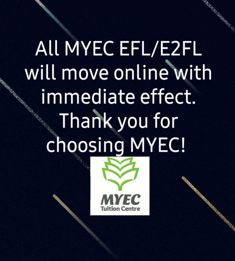 Our regular online classes have... - MYEC Tuition Centre | Facebook