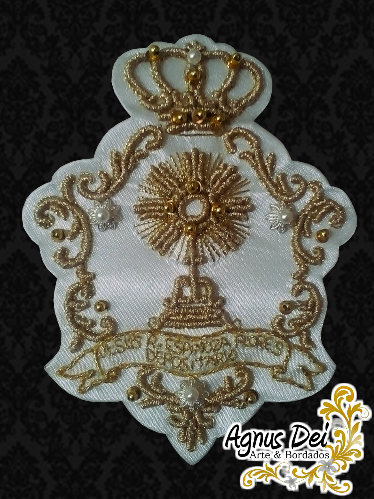 Parche Bordado 'Blessed' Con Adhesivo De Gancho Y Cinta De Bucle - 10x3.2 Cm, Para Personalizar Ropa