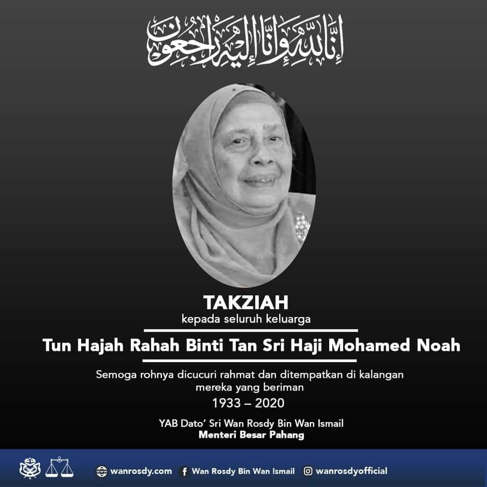 Pemuda Pekembar Innalillahi Wa Innah Illahi Raji Unn Ibunda Dsnr Toh Puan Hajjah Rahah Di Berita Kan Telah Kembali Ke Rahmatullah Semuga Allah Swt Mencucuri Rahmat Nya Facebook