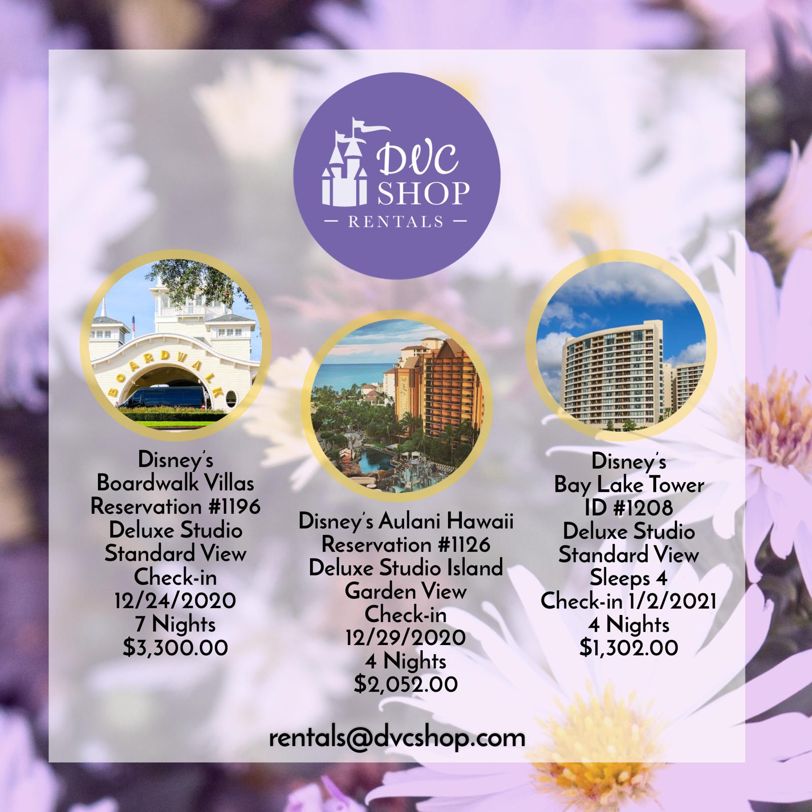 DVC Shop - NEW DVC SHOP RENTALS! Disney’s Boardwalk... | Facebook