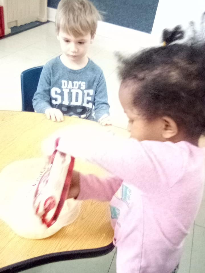 The caterpillars class made heart... - Learning Days- Atlanta