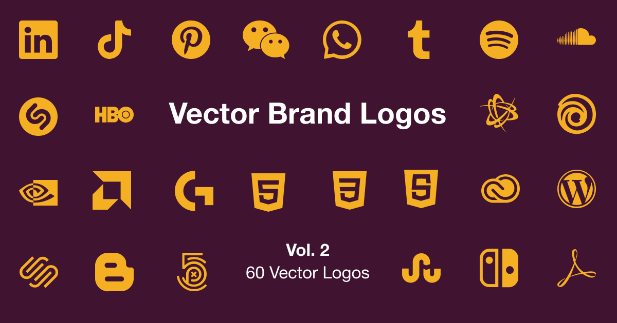 Apply Pixels - 🆓 FREEBIE: Vector Brand Logos Vol. 2 🎊 We...