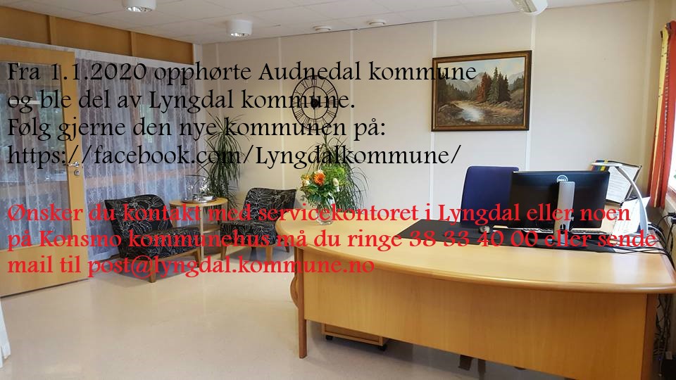 Ordfører Audnedal - EN STOR TAKK til alle dere ansatte på rådhuset som ...