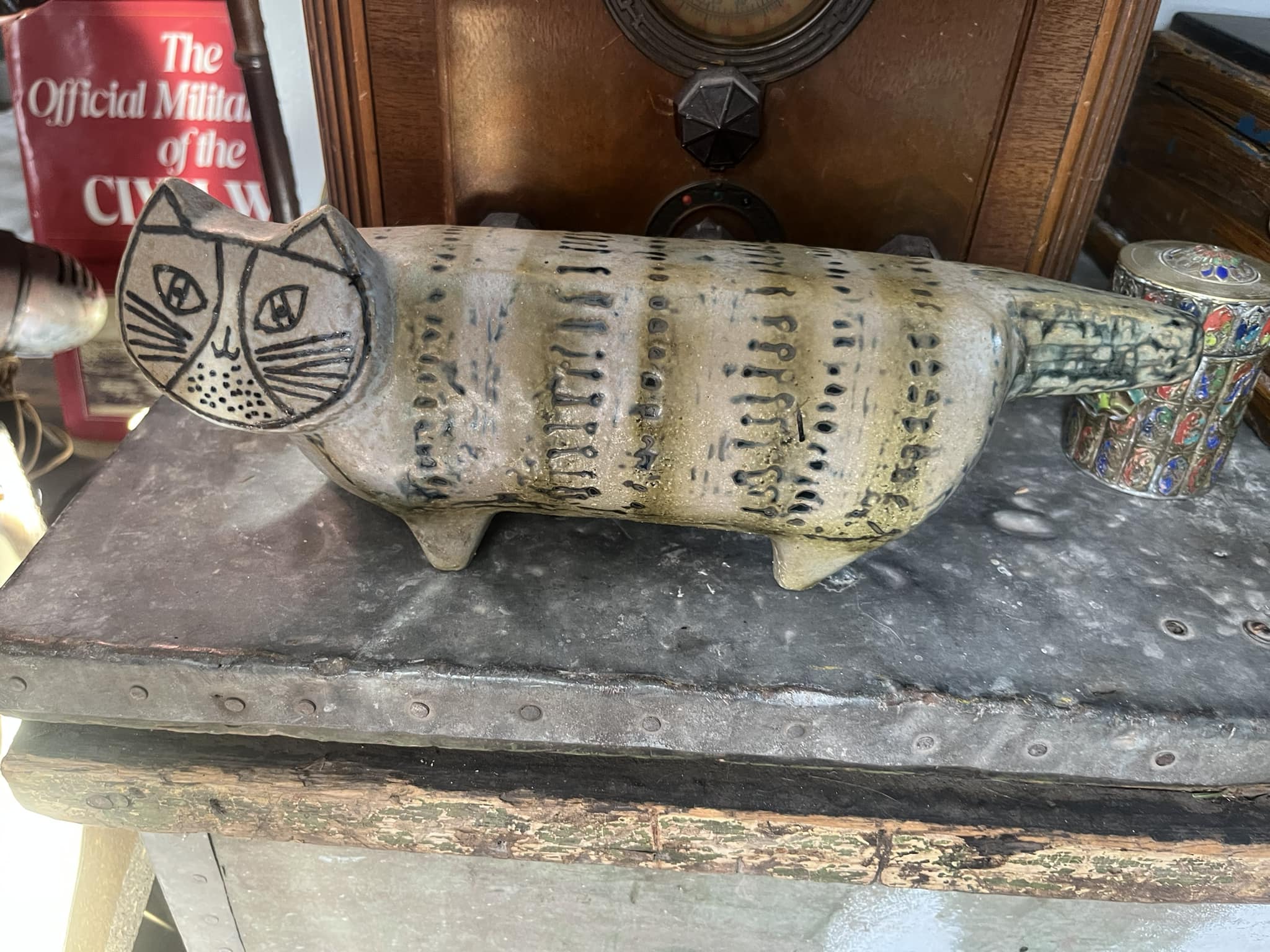 Vintage Lisa Larson Swedish pottery found at garage sale