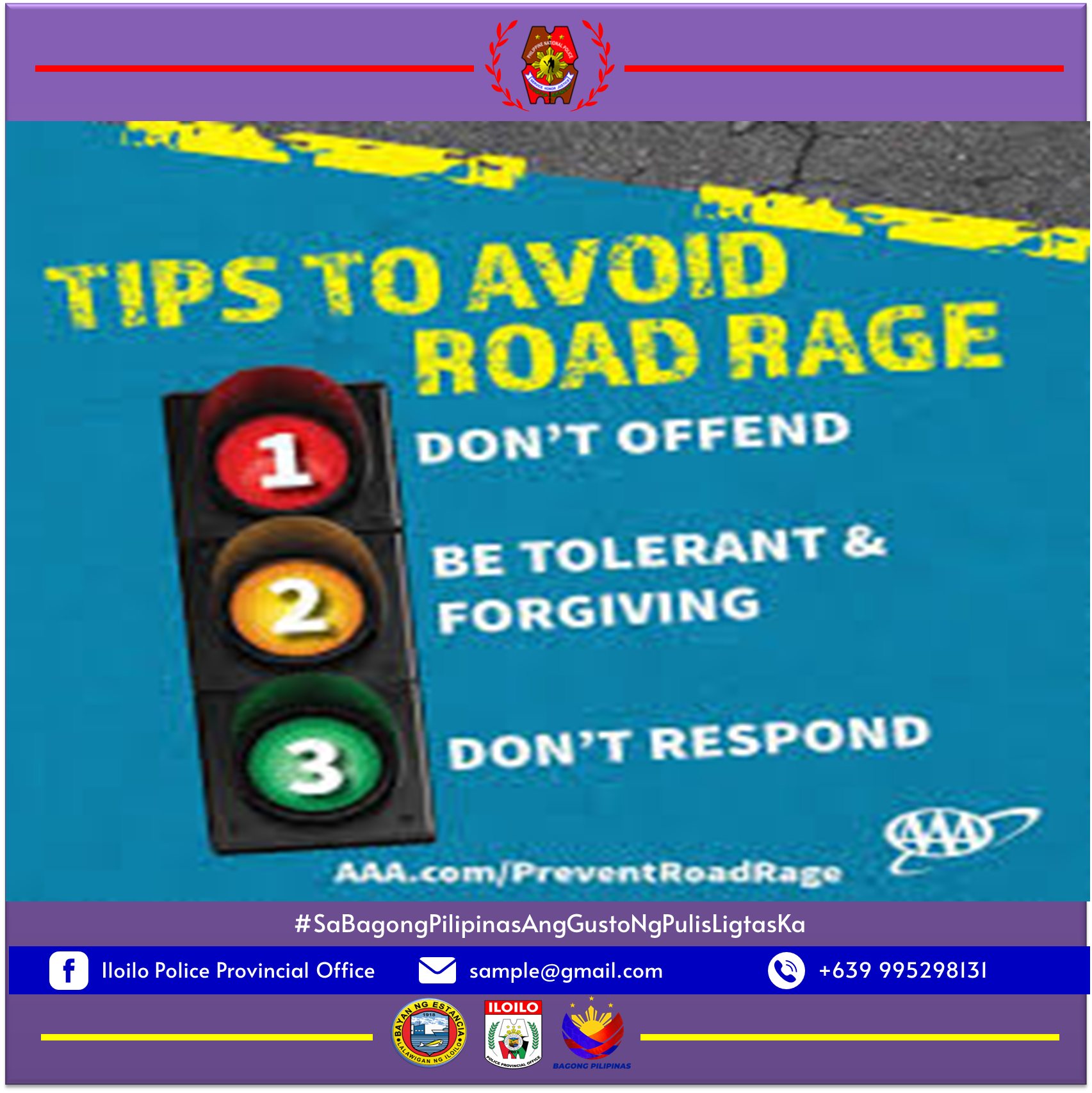 MPS - TIPS TO AVOID RODE RAGE #BagongPilipinasAngGustoNgPulisLigtasKa ...