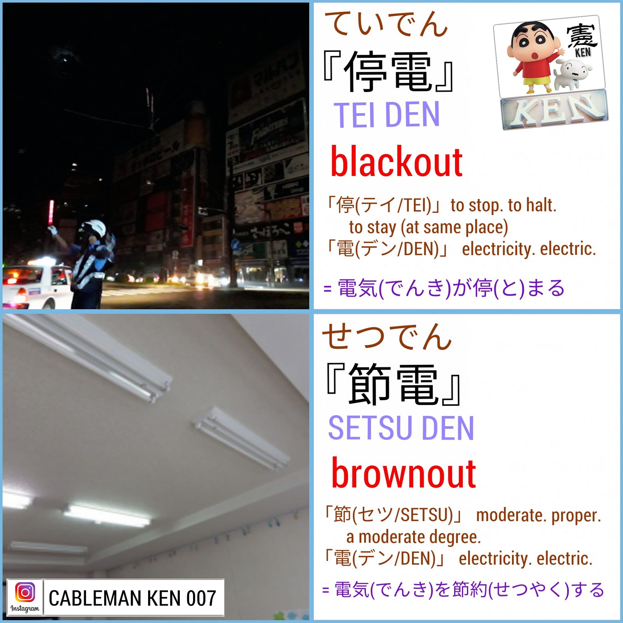Japanese words related to electricity