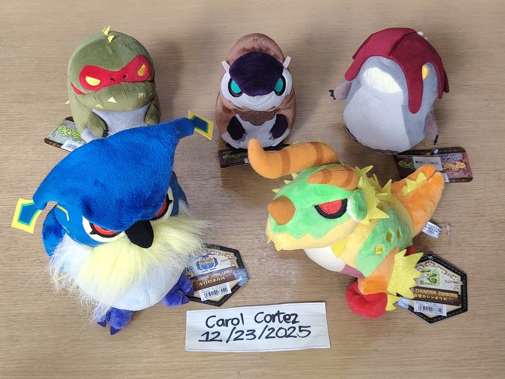 MONSTER HUNTER ぬいぐるみ 2点セット Monster Hunter Wilds Deformed Plush - Mochi Hug Mizutsune