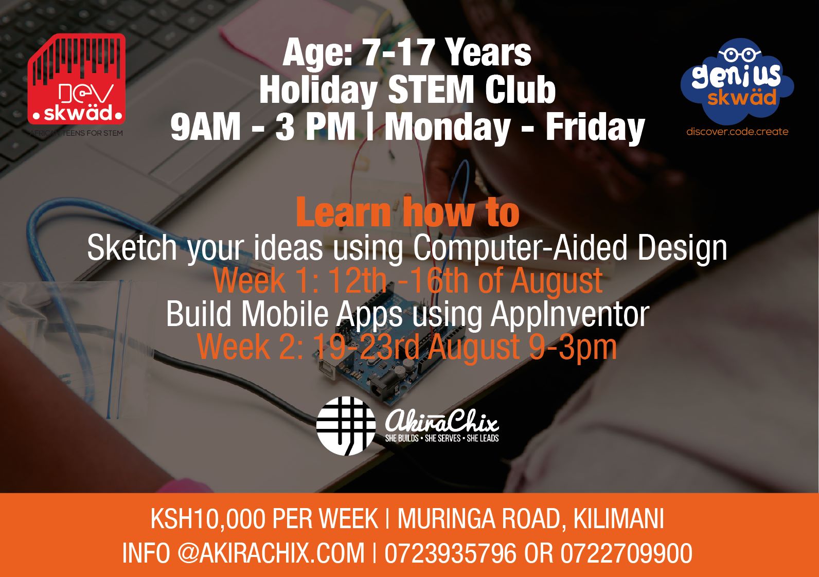 AkiraChix - Our stem boot-camp is almost here! We cant...