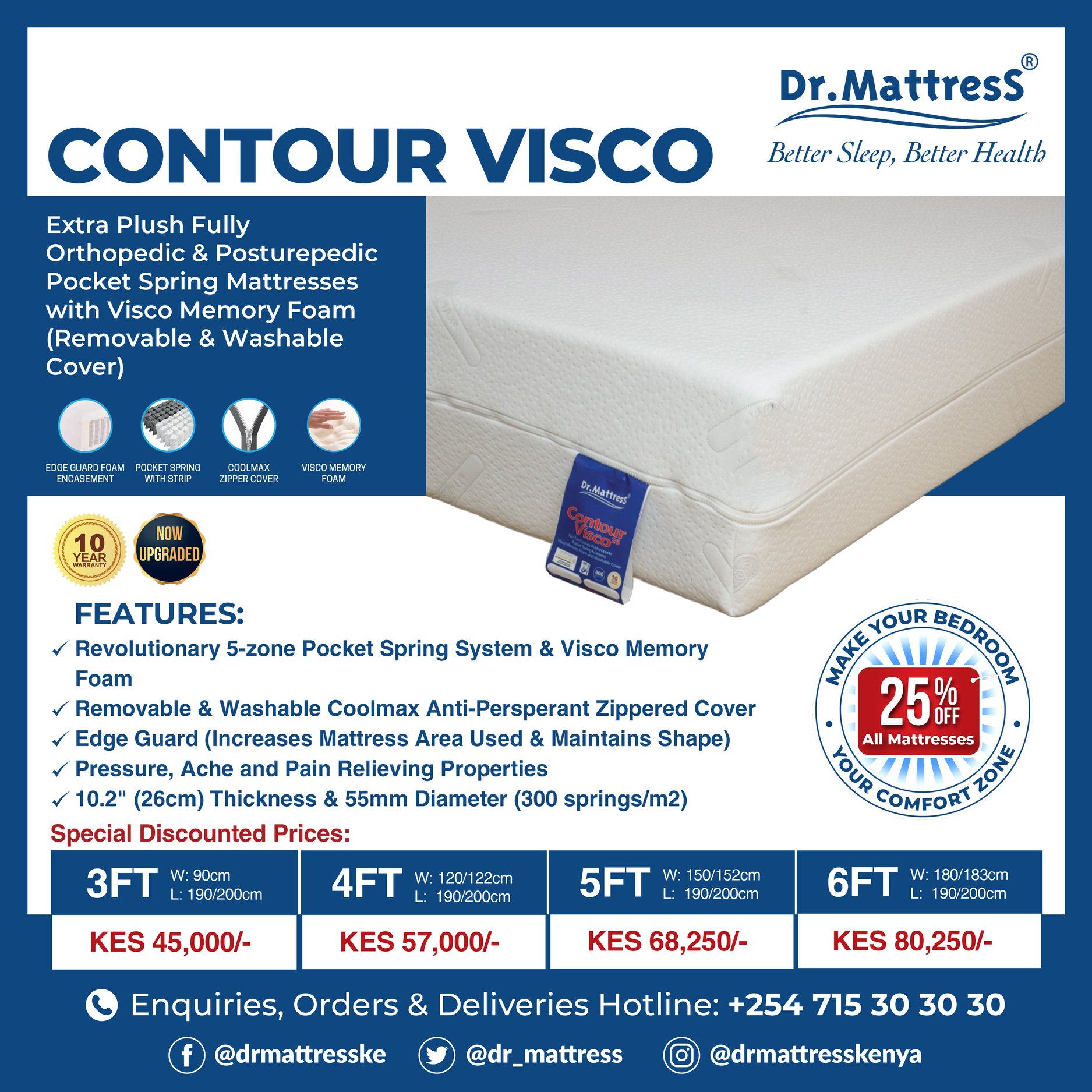 Dr.Mattress - 😮🛌 ENJOY A GREAT NIGHTS' SLEEP WITH 25% OFF...
