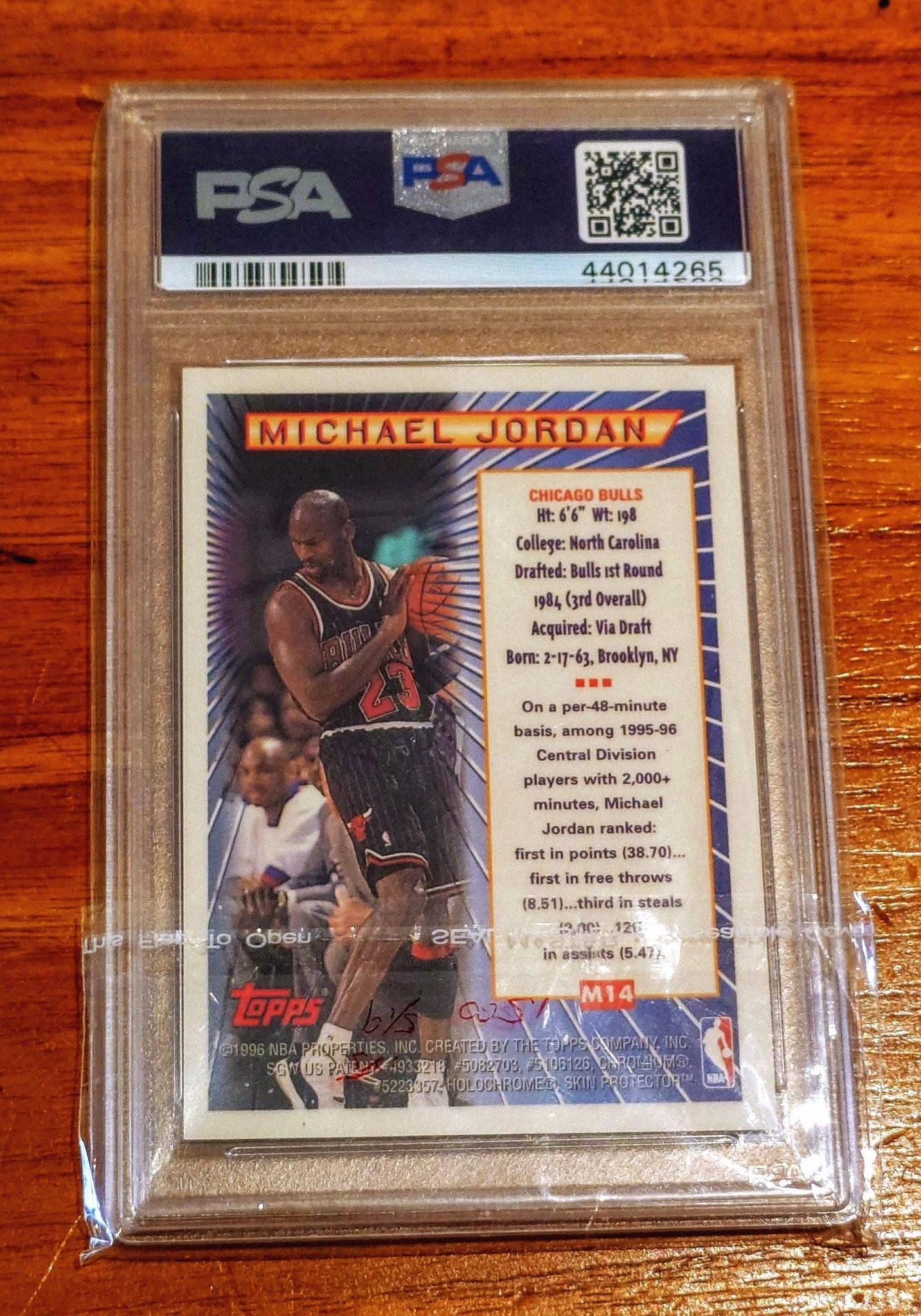For Sale 1996 Topps Finest #M14 Michael Jordan PSA 8 172USD 