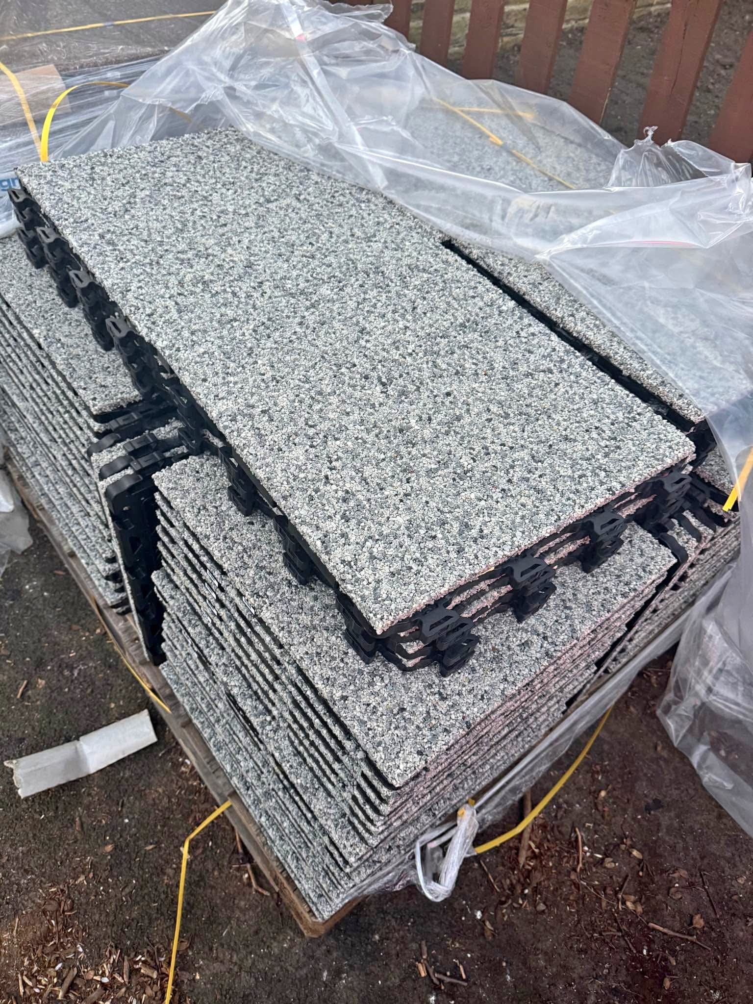Addagrip Resin Clicktile Paving Slabs - Grey - Stepping Stones ...