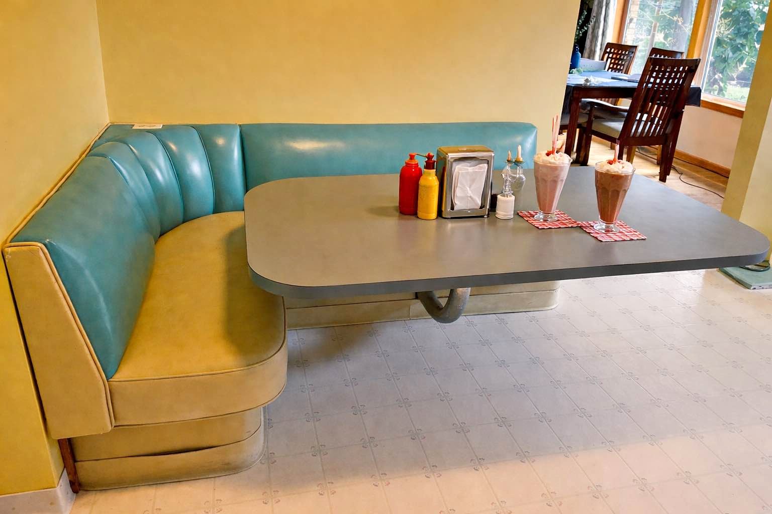 1950s Vintage Diner Booth/Kitchen Banquette - Sofas, Loveseats ...