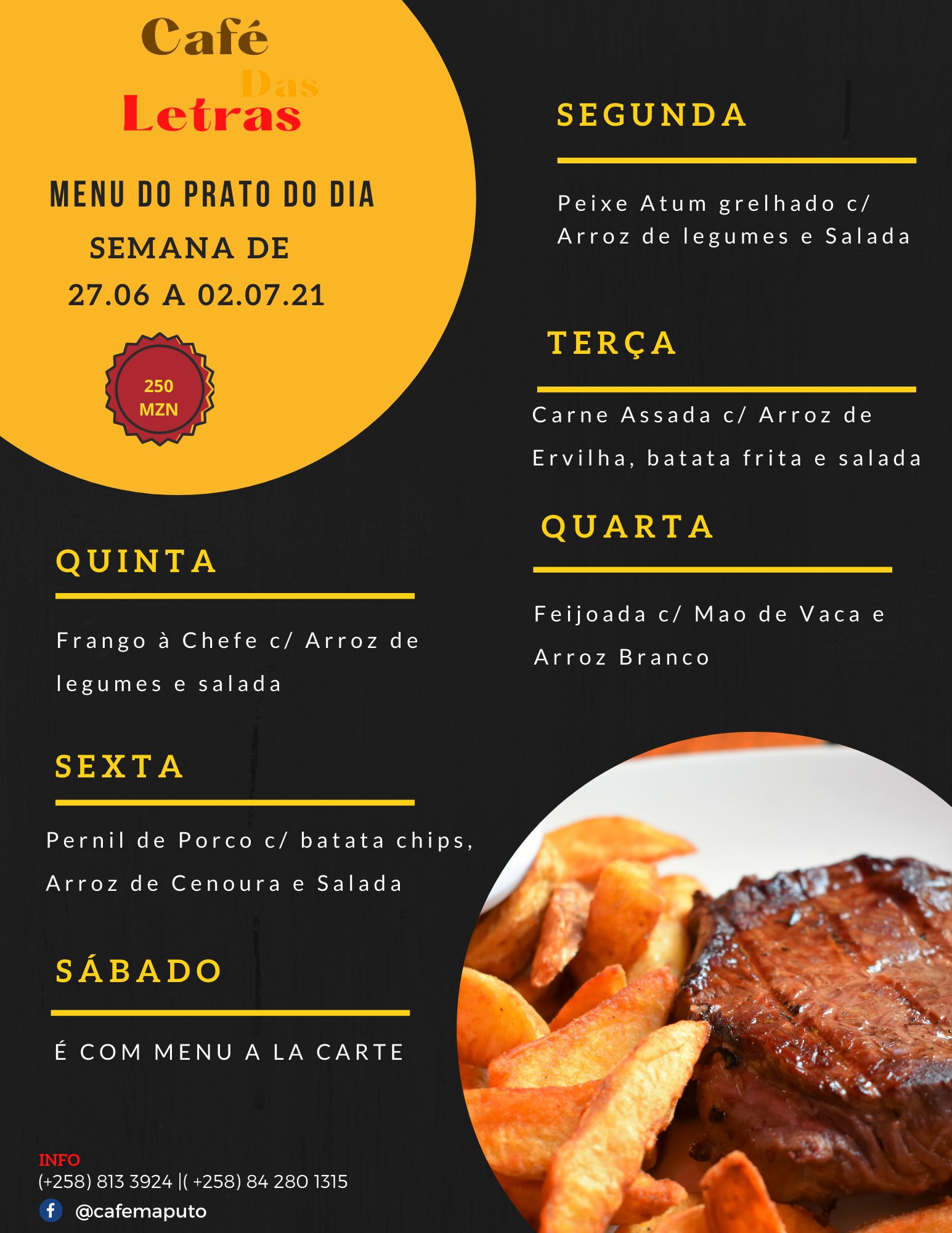 Café das Letras - Conheça Nosso Menu da Semana .... | Facebook