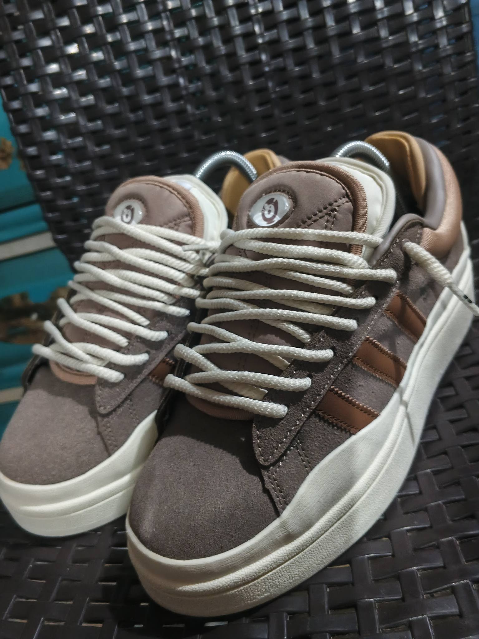 adidas gazelle silver green womens Adidas x Bad Bunny Campus Shoes  Extra Butter