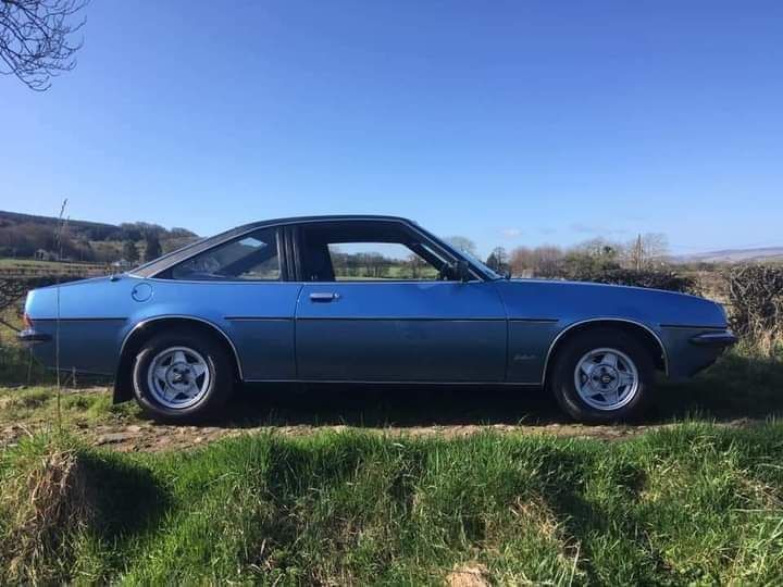 1978 Opel Manta 1.9SR Berlinetta coupe in sapphire blue