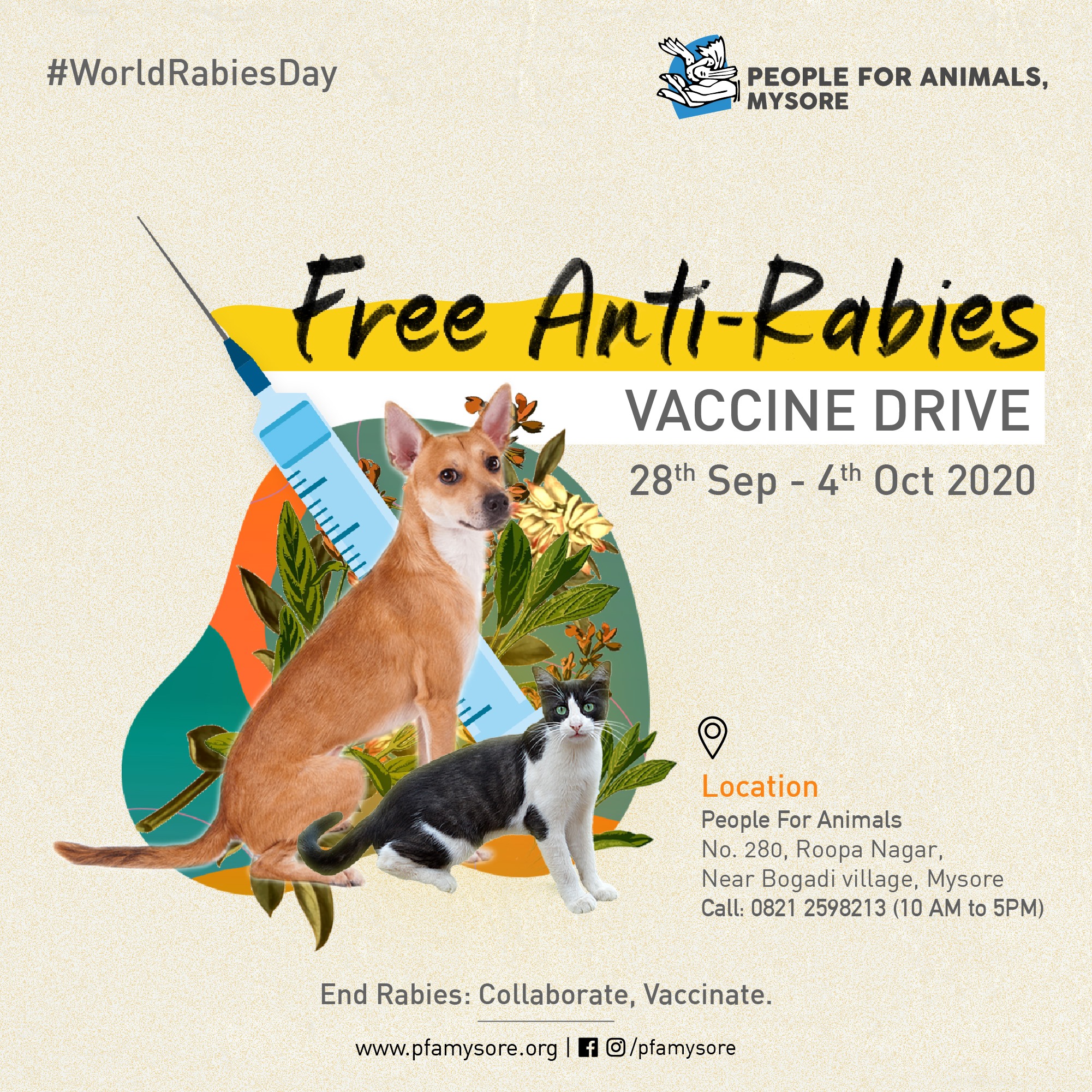 People For Animals, Mysore - Today is World Rabies Day. The theme for ...