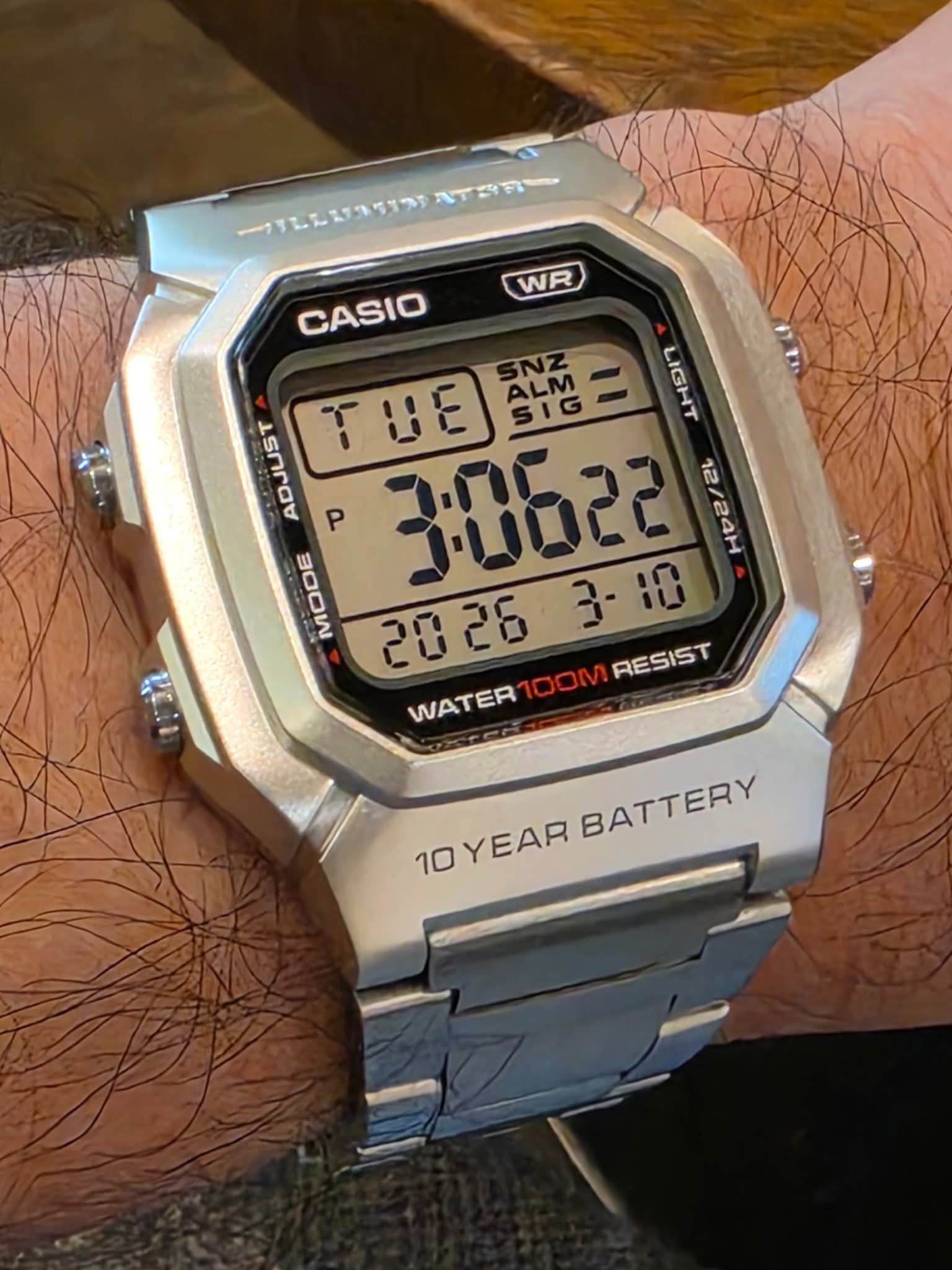 Casio w-760 watch features and description