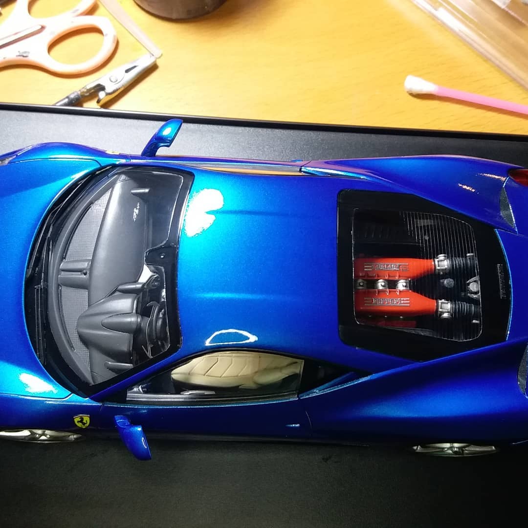 Aaaaaand she's done Fujimi Ferrari 458 Italia 🤘😆🤘