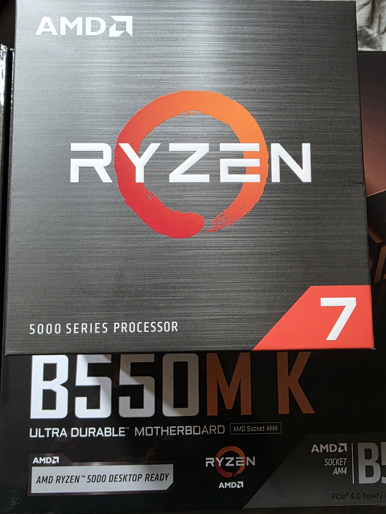 Ryzen 7 5700x and Gigabyte B550M K mobo PC upgrade