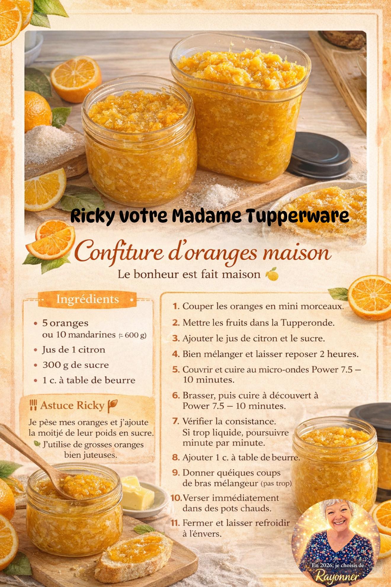 Ricky votre Madame Tupperware | Wow tellement bon la marmelade d’orange ...