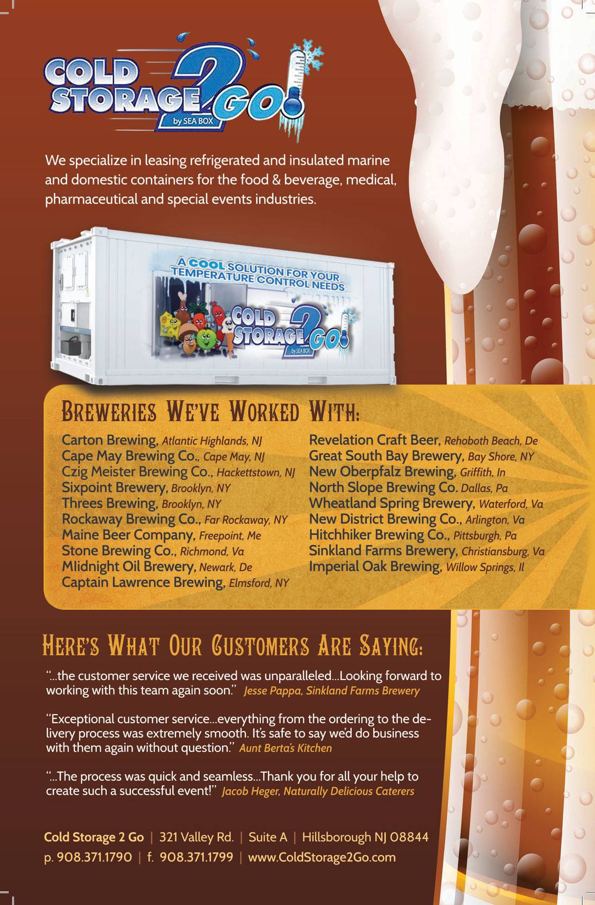 Cold Storage 2 GO | Cinnaminson NJ