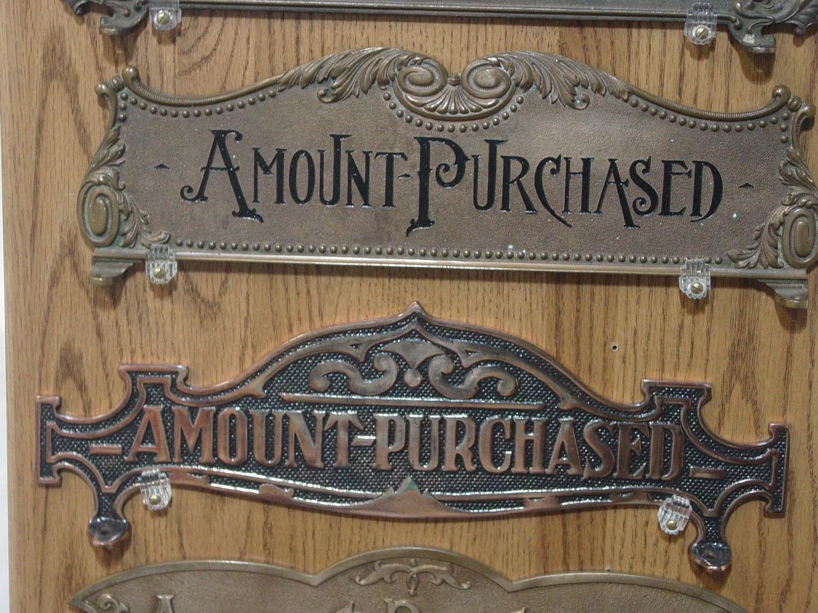 National Cash Register model 711 metal sign