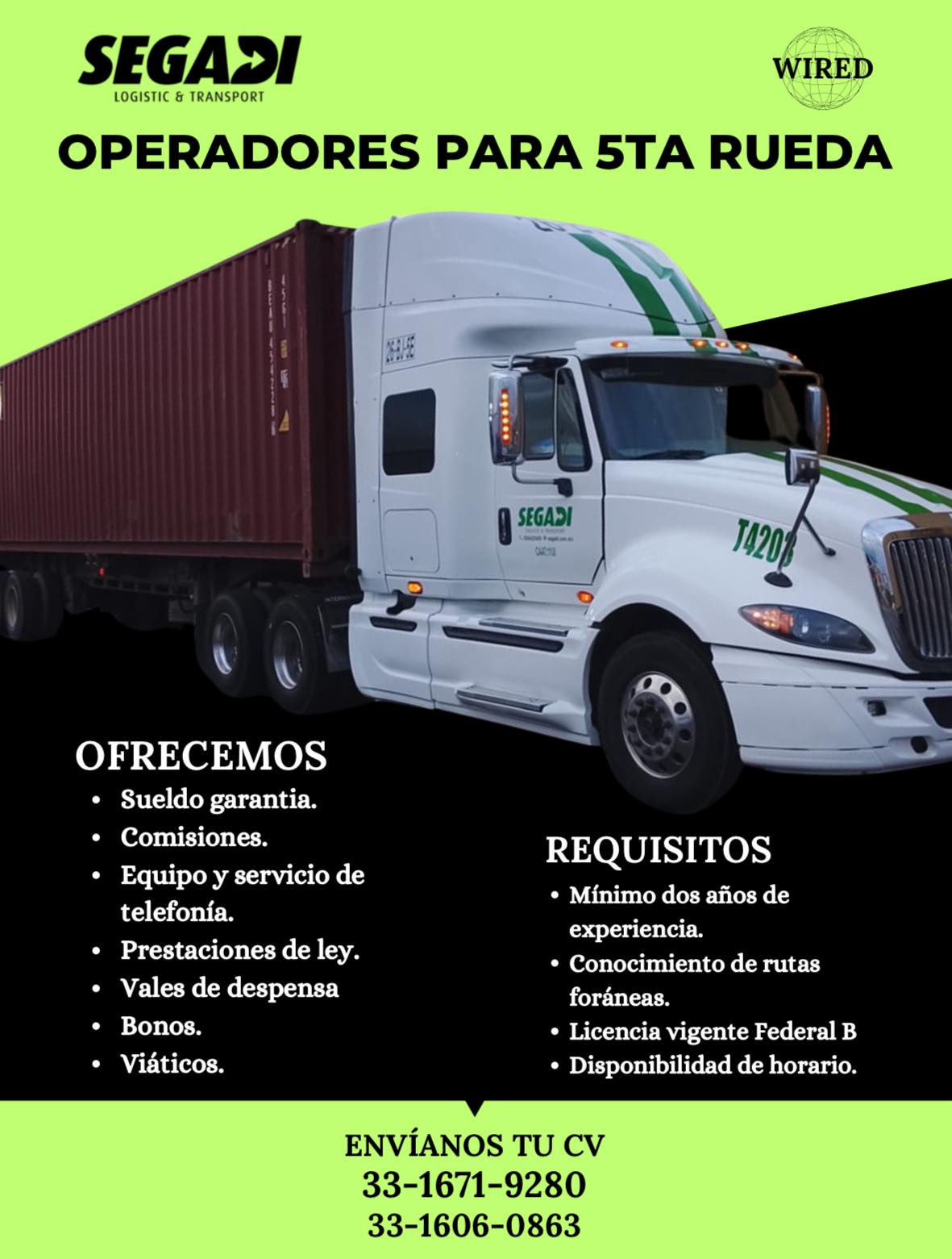Bolsa de trabajo Guadalajara Chofer Full y 5ta Rueda | Facebook