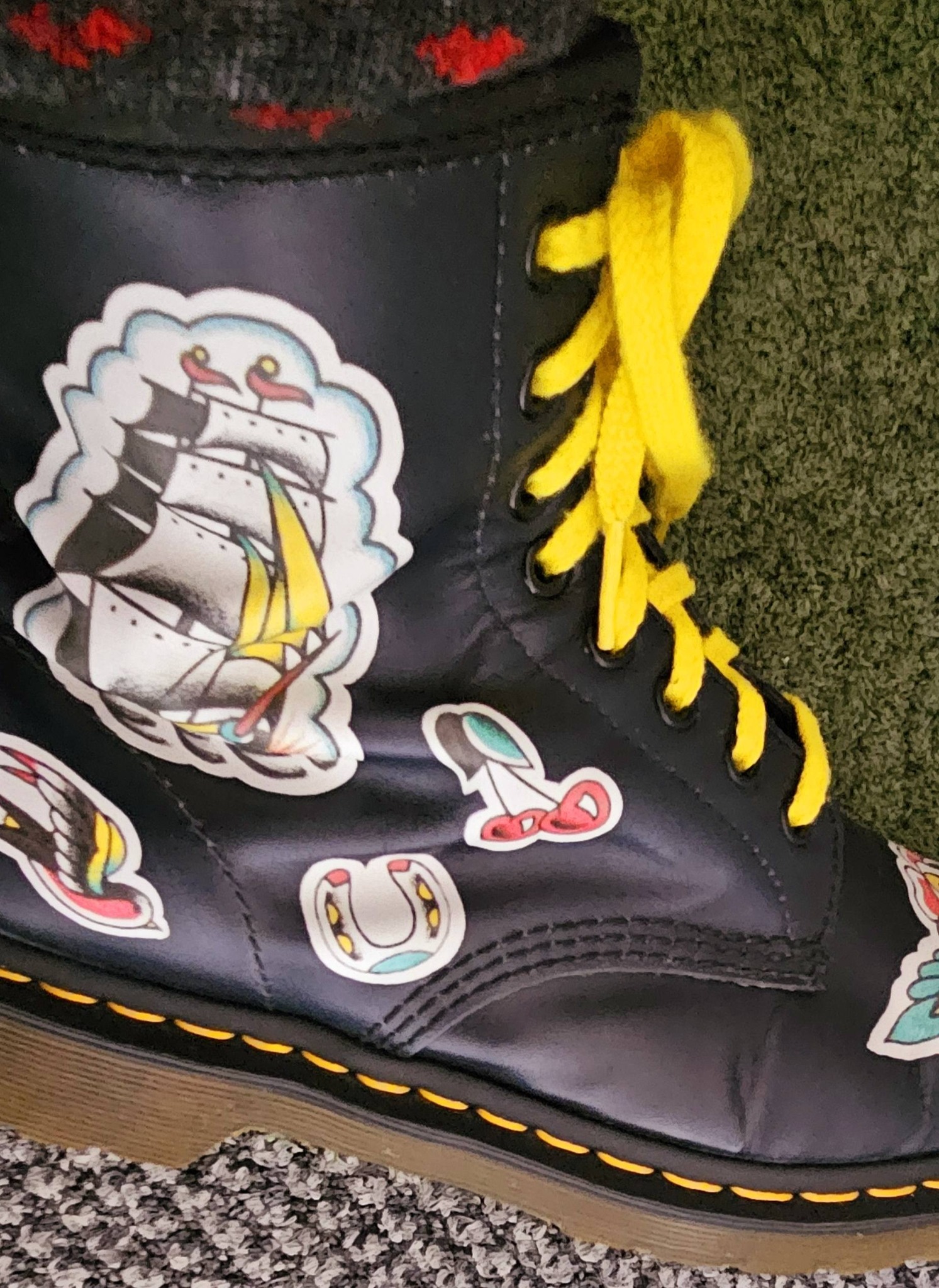 Dr. Martens x Chris Lambert 1460 tattoo boots