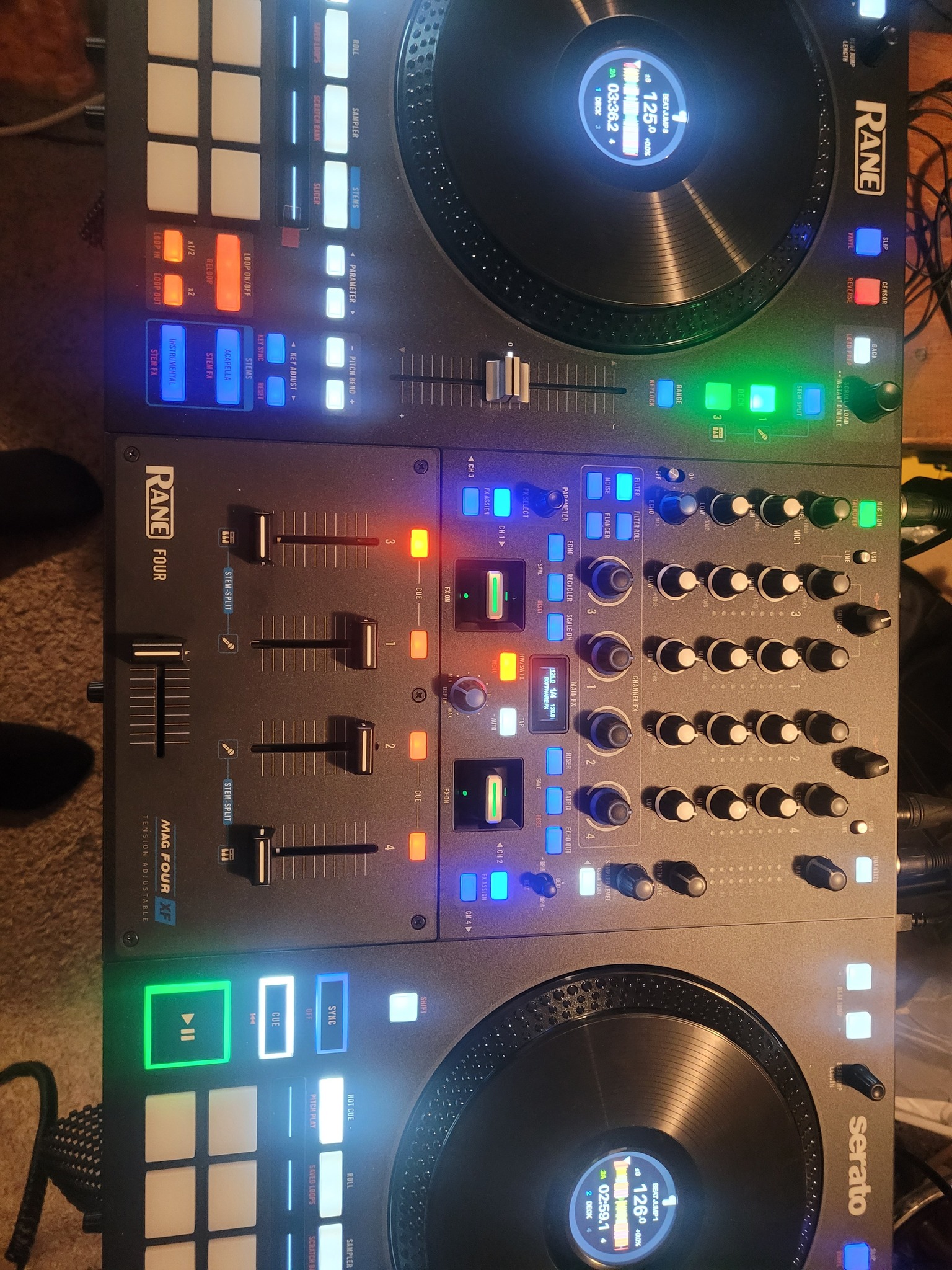 RANE DJ CONTROLLERS | I've got my Rane Four here, I've had it since it ...