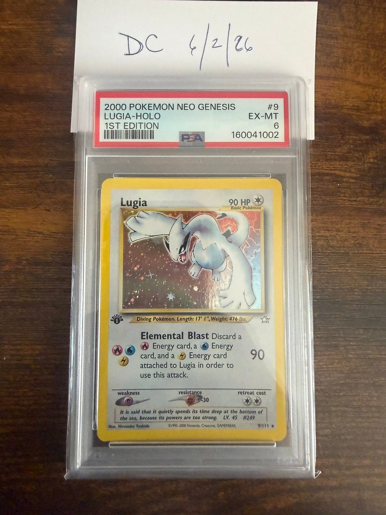 Lugia legend 2009 Japanese top/bottom both PSA 10