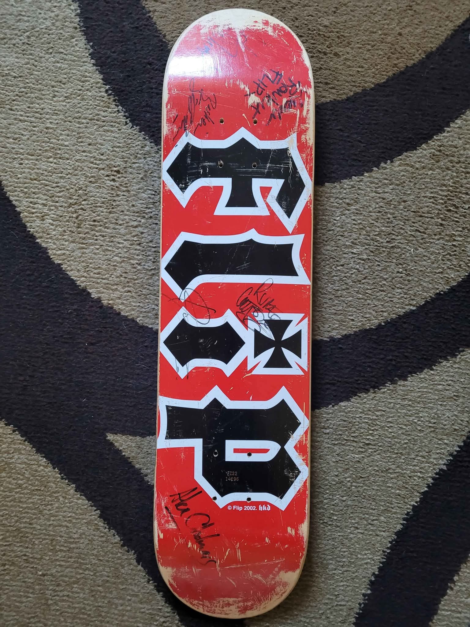 Flip “Sorry” era signed deck (2002) 🛹 Signed by: • Geoff Rowley
