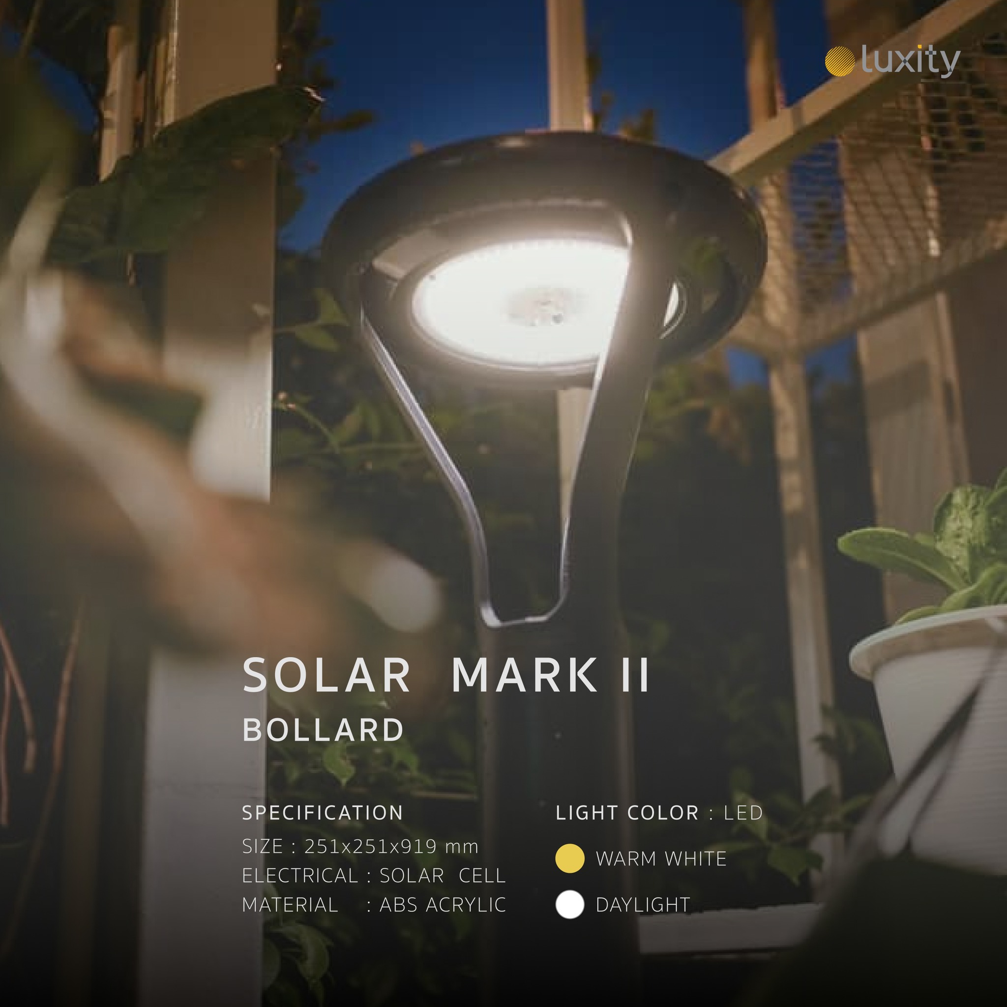 Luxity - Solar Mark ll : ดีไซน์ โดดเด่น ทันสมัย - สี : ดำ... | Facebook