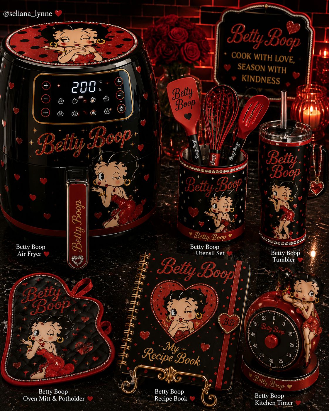 Betty Boop ベティちゃん ブレンダー(ミキサー) Would you buy a bedazzled Betty Boop KitchenAid mixer?